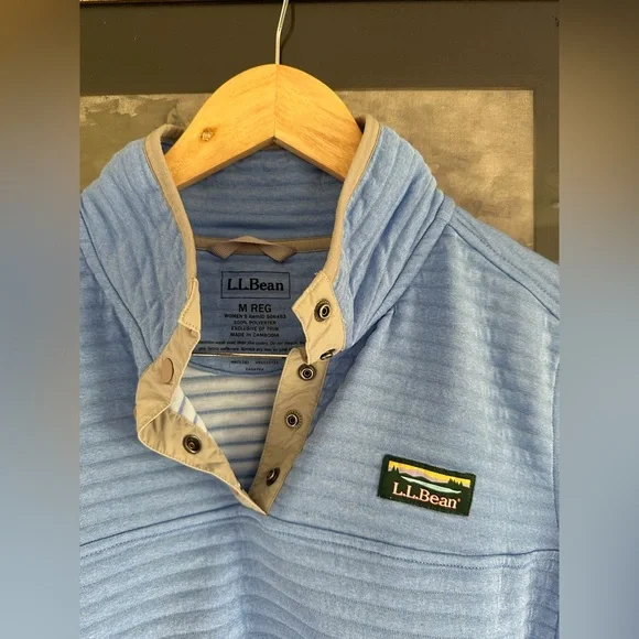 L.L. Bean Airlight Pullover sz M - Picture 5 of 8